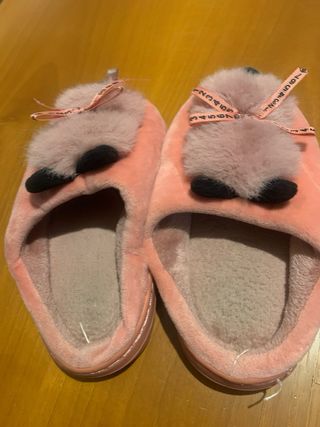 Pantofole peluche rosa N 28 EU
