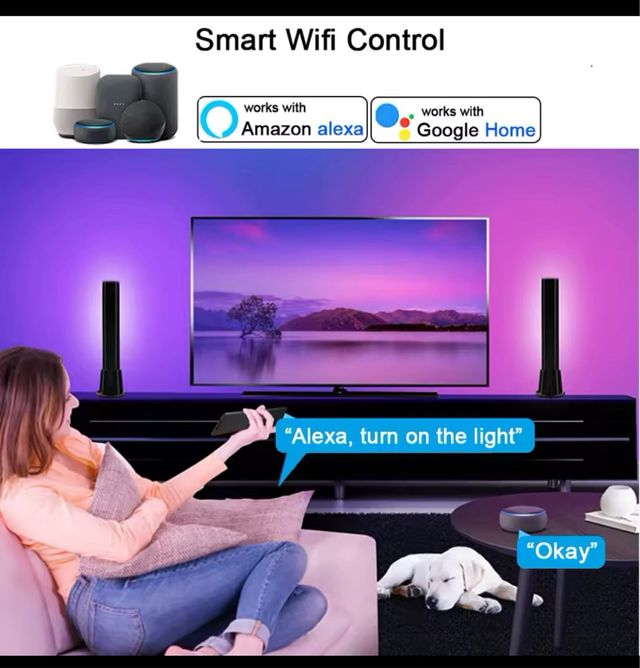 Barras de luz Led inteligentes Tuya Wifi ALEXA