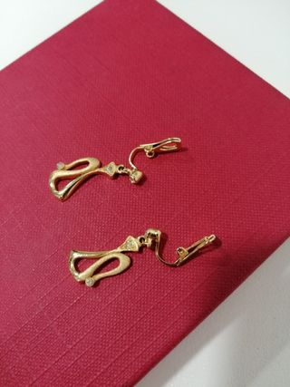 Pendientes chapado oro