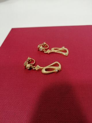 Pendientes chapado oro