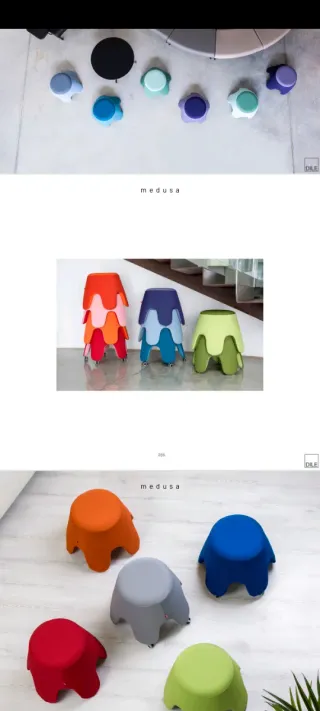 taburete puff Medusa