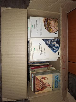 Caja con 50 libros