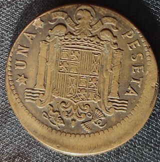 1 Peseta 1963 Franco con Error de Acuñación Raro