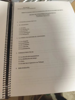 Temario de oposiciones de secundaria