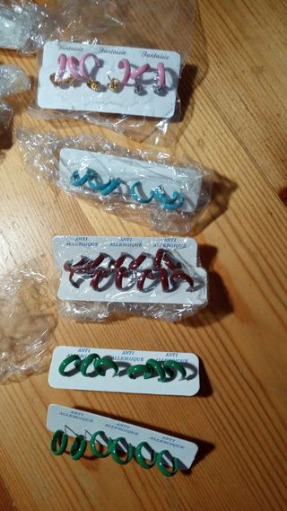 Lote de pendientes hipoalergenicos 