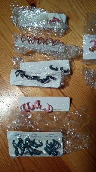 Lote de pendientes hipoalergenicos 