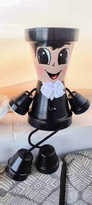 Macetas pintadas a mano muy resistente