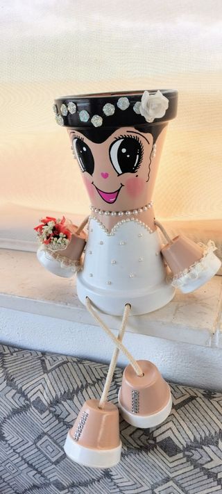 Macetas pintadas a mano muy resistente