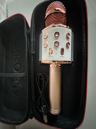 Micrófono inhalámbrico recargable USB
