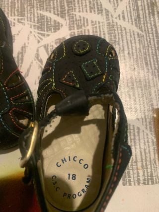 Sandali primi passi Chicco in pelle blu notte N 18