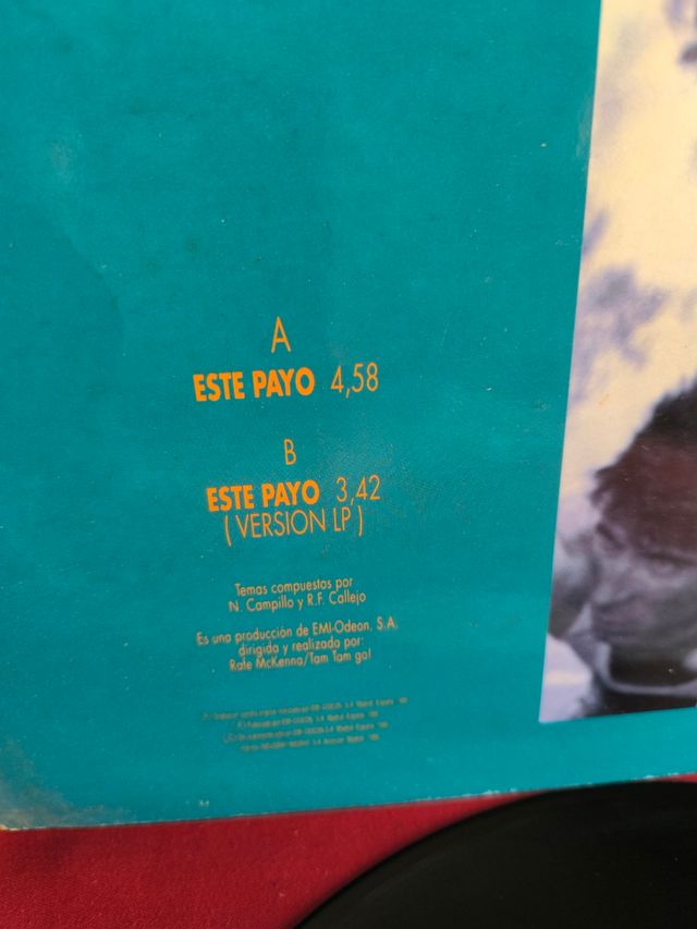 Tam Tam Go! Este Payo. 1990 Maxi-single 