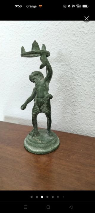 Escultura bronce de silenus 1880 a 1900