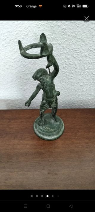 Escultura bronce de silenus 1880 a 1900