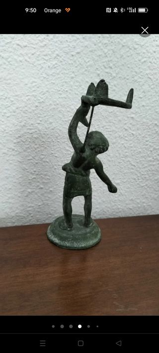 Escultura bronce de silenus 1880 a 1900