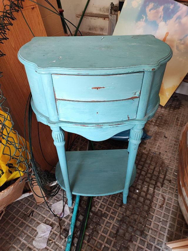 Mobile ausiliario blu turchese