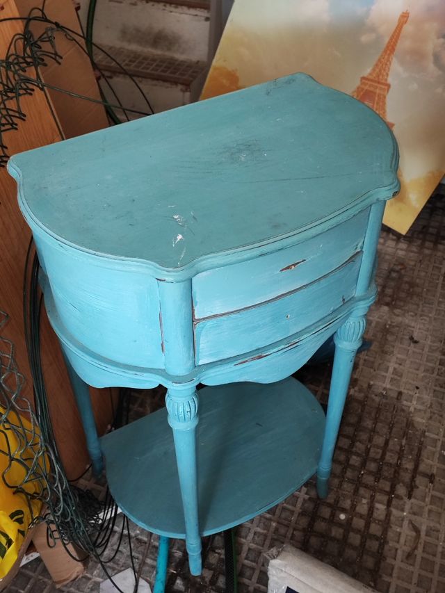 Mobile ausiliario blu turchese