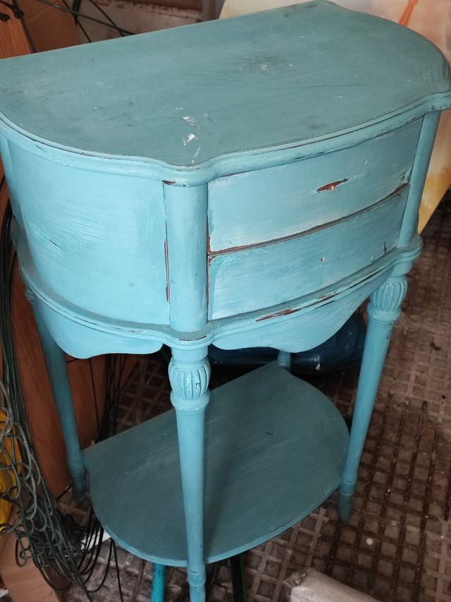 Mobile ausiliario blu turchese