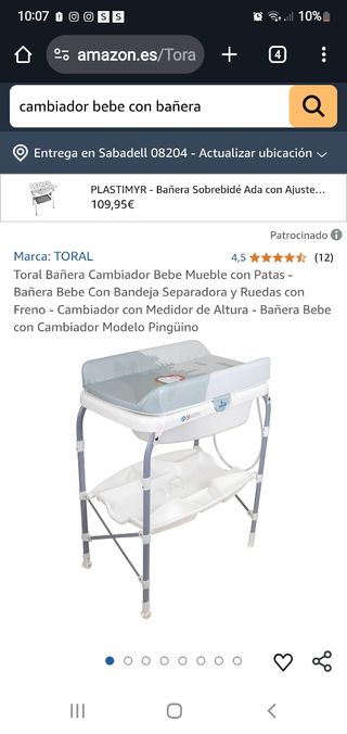 Cambiador bebe