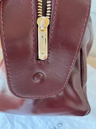 Bolso tous piel granate