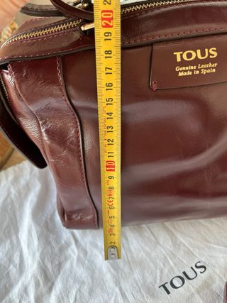 Bolso tous piel granate