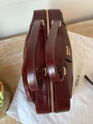 Bolso tous piel granate