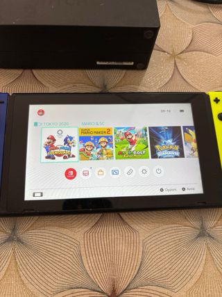 Console nintendo switch joycon blu e giallo