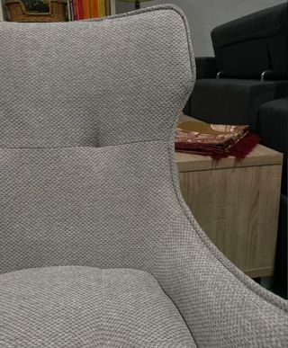 BUTACA GIRATORIA GRIS CLARO