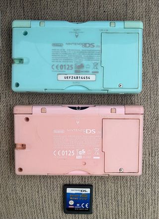 Nintendo ds lite rosa y turquesa y juegos