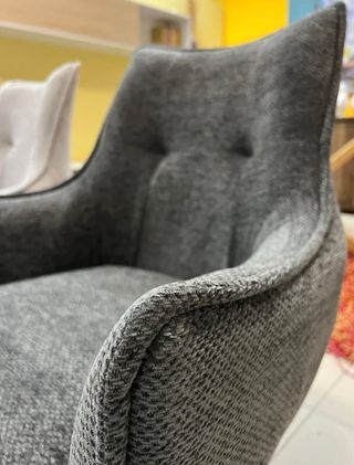 SILLA/BUTACA GRIS OSCURO GIRATORIA