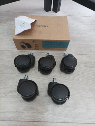 5 Ruedas para sillas de oficina 11 x 22 MM NO Ikea