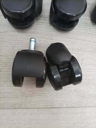 5 Ruedas para sillas de oficina 11 x 22 MM NO Ikea