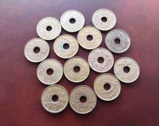 Monedas 100 ,200,25 ,10 pesetas.