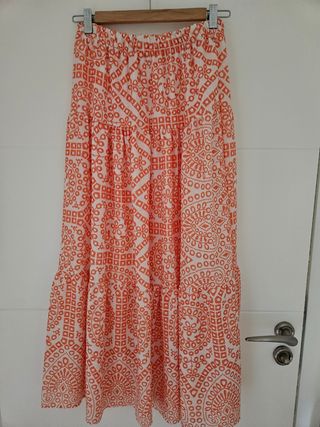 Falda nueva naranja