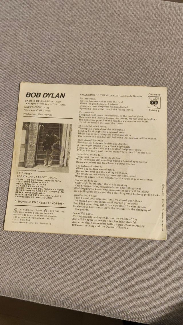 Single Vinilo Bob Dylan