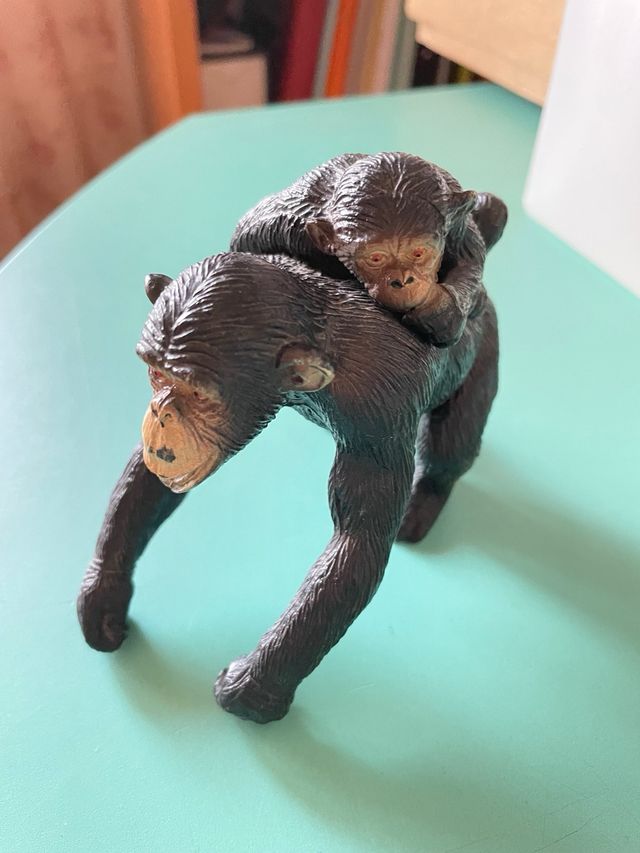 CHIMPANCÉS Y ELEFANTE REALISTAS