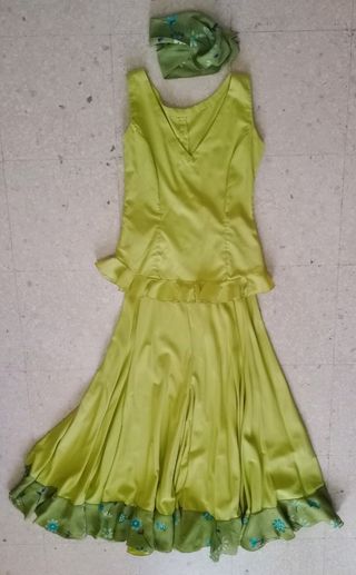 Vestido flamenca verde