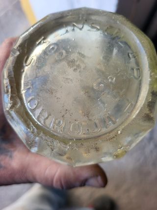 Sifon antiguo de cristal golondrina.