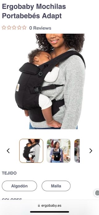 Mochila portabebes ergobaby
