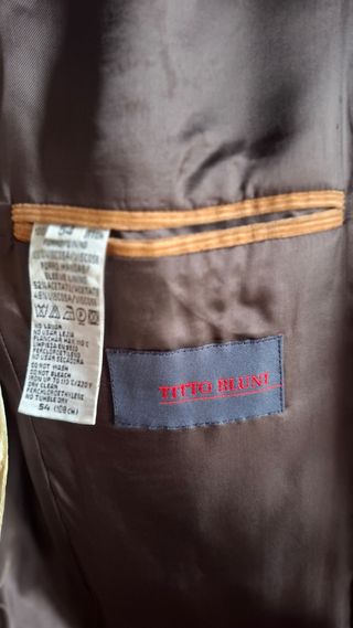 Americana pana marrón (54) Titto Bluni