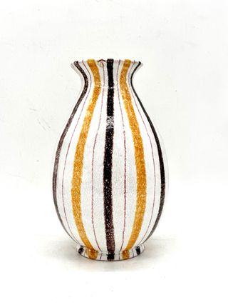 Vaso Vintage Ceramica Policroma Arredo