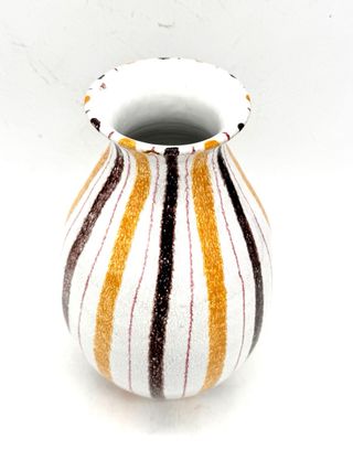 Vaso Vintage Ceramica Policroma Arredo