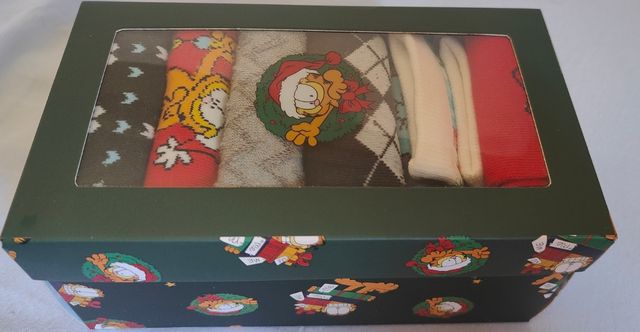Cajita de 6 calcetines Garfield