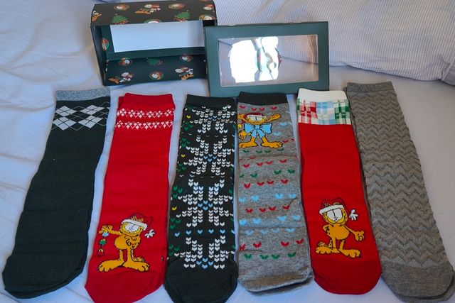 Cajita de 6 calcetines Garfield