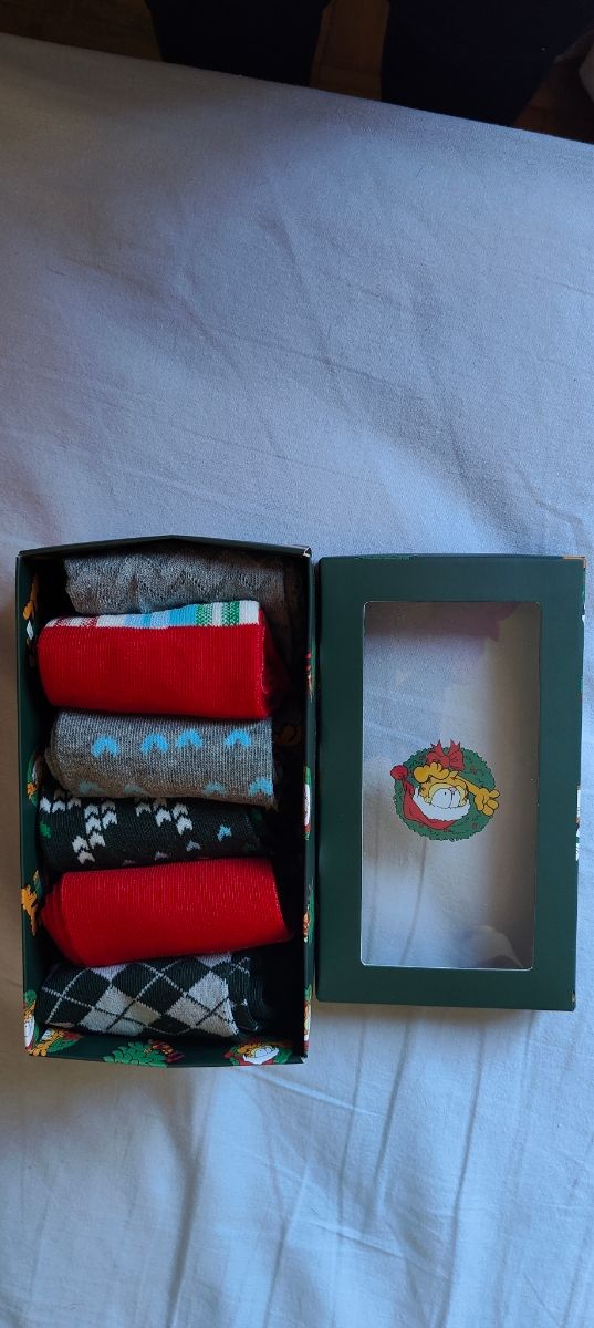 Cajita de 6 calcetines Garfield