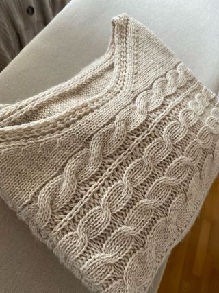 Jersey oversize mujer trenzado