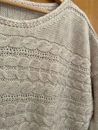 Jersey oversize mujer trenzado