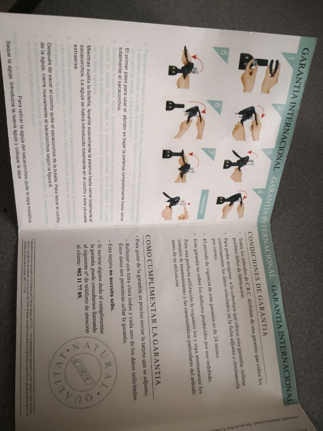 Sacacorchos a estrenar. CRC