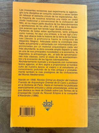 Historia del Antiguo Egipto N. Grimal