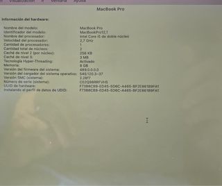 Macbook pro 13” early 2015 8gb 256gb