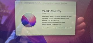 Macbook pro 13” early 2015 8gb 256gb